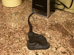 Antique Solid Cast Iron Notary Public Seal Embosser Stamp Pat. FEB 13, 1900