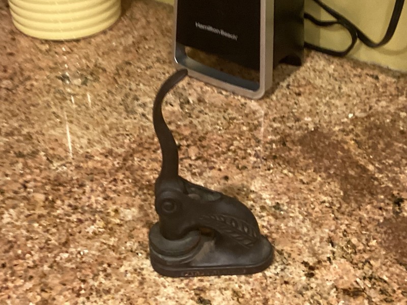 Antique Solid Cast Iron Notary Public Seal Embosser Stamp Pat. FEB 13, 1900