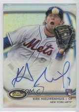 2012 Topps Finest Rookies Refractor 140/198 Kirk Nieuwenhuis #AR-KS Auto 3v8