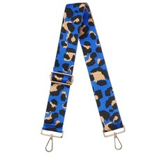Purse Strap Replacement Leopard Crossbody Shoulder Strap Blue Gold Buckle