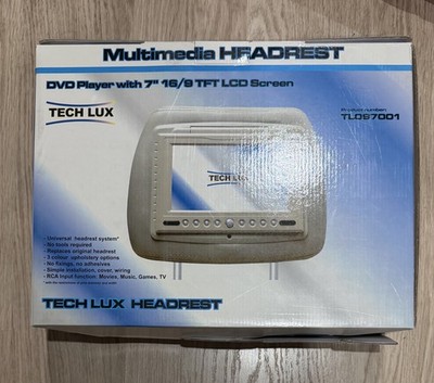 Tech Lux TL097001 7'' 16/9 TFT Multimedia Kopfstütze DVD Player LCD Bildschirm Single