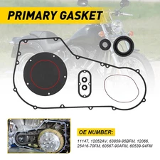 FOR HARLEY SOFTAIL DYNA MODELS 1994-2005 PRIMARY CLUTCH COVER GASKET SEAL KIT