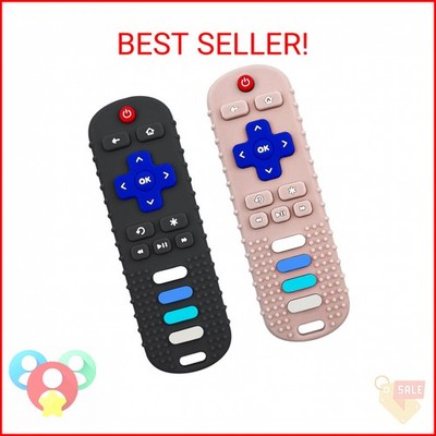 ROBBEAR Baby Teething Toys, Food Grade Silicone Teether for Babies 3 6 12 18 Mon