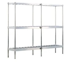 New Age 1289 Beer Keg Rack 10 keg capacity 18"D x 93"W x 76"H
