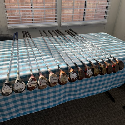 #ad Lot of 14 PowerBilt Citation Persimmon Wood Set 1 3 5 Vintage Mens Golf etc $175.00