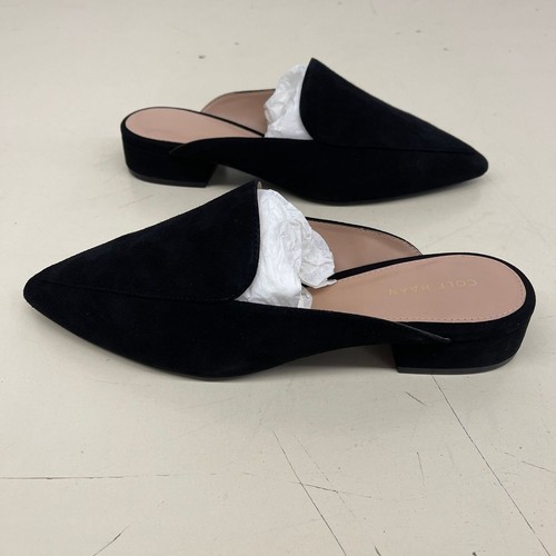 COLE HAAN Piper Mule Suede Casual Shoes Women's Size 10 Black - Picture 10 of 15