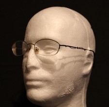 VINTAGE RETRO WIRE FRAME EYE GLASSES SILVER AND BLACK UNISEX