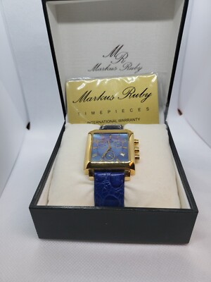 Markus Ruby 18k gold plated Mother Of Pearl Watch | eBay