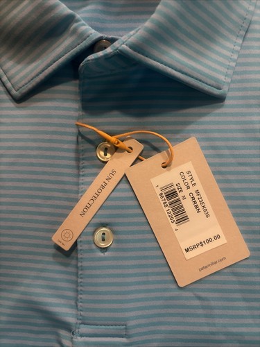 PETER MILLAR SUMMER COMFORT CROWN SPORT NEW MEN'S POLO SHIRT SIZE Medium $100 - Picture 6 of 8