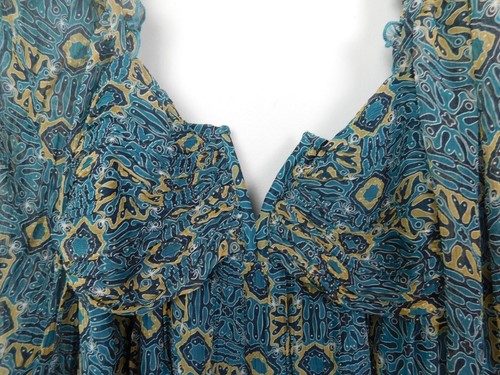 Anthropologie Dress Womens XS Let Me Be Mini Swing Long Sleeve Boho Festival NEW - Picture 2 of 13