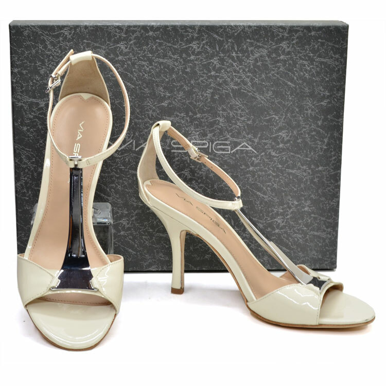 VIA SPIGA Ira SANDALS Ladies 6.5 M M M Cream Open Toe Heel shoes New in Box d28bca VIA SPIGA Ira SANDALS Ladies 6.5 M M M Cream Open Toe Heel shoes New in Box d28bca