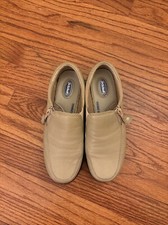 Dr. Scholls Double air pillow cushion shoes Tan size 7M Leather with Side zipper