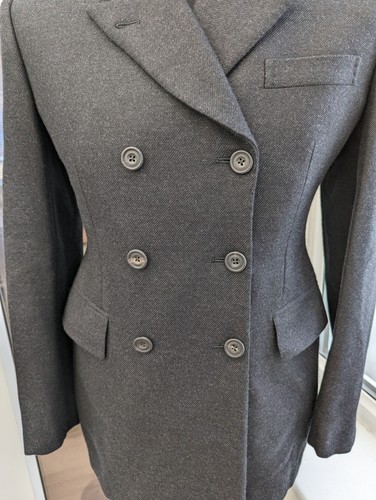 Christopher Kane Double Breasted Grey Woman's Blazer Wool & Mohair Size UK10 - Picture 3 of 17