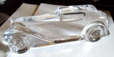Daum Crystal Car Sculpture Signed Authentic Family Heirloom