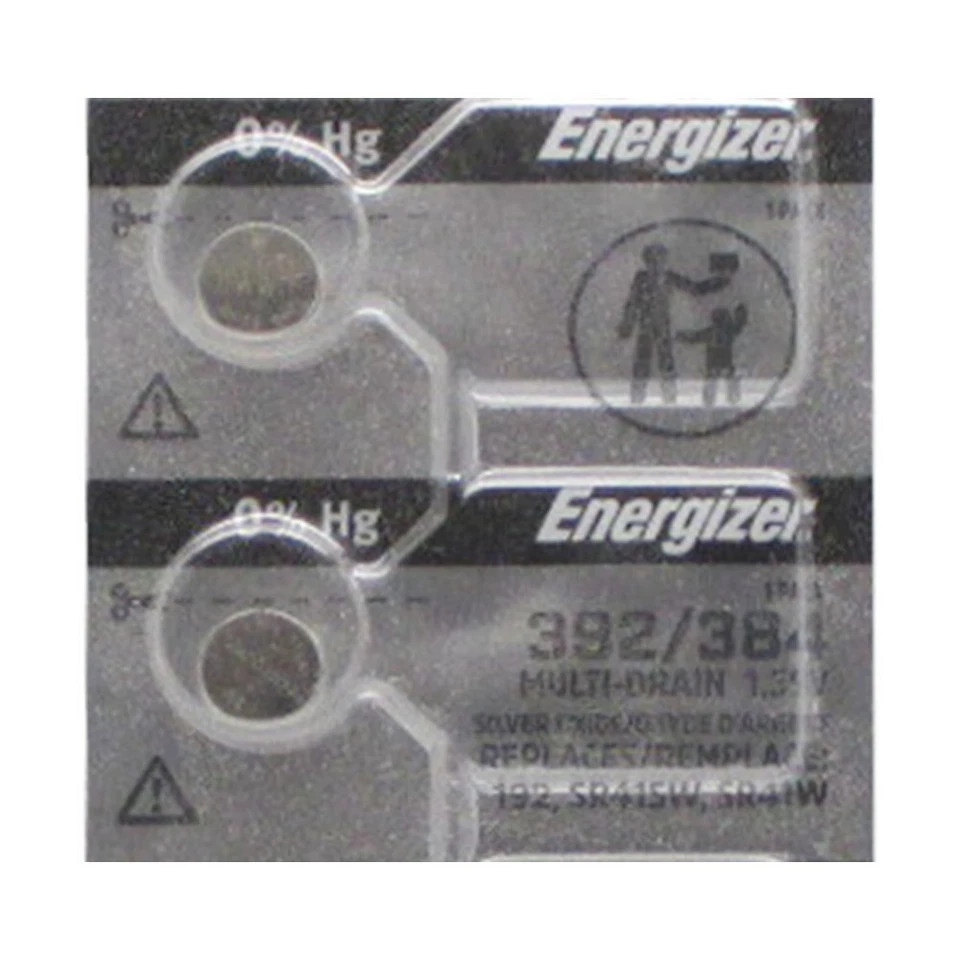 4 ENERGIZER 392 384 192 SR41SW LR41 AG3 V384 V392 D384 D392 280-13 Watch Battery - Image 2 of 3
