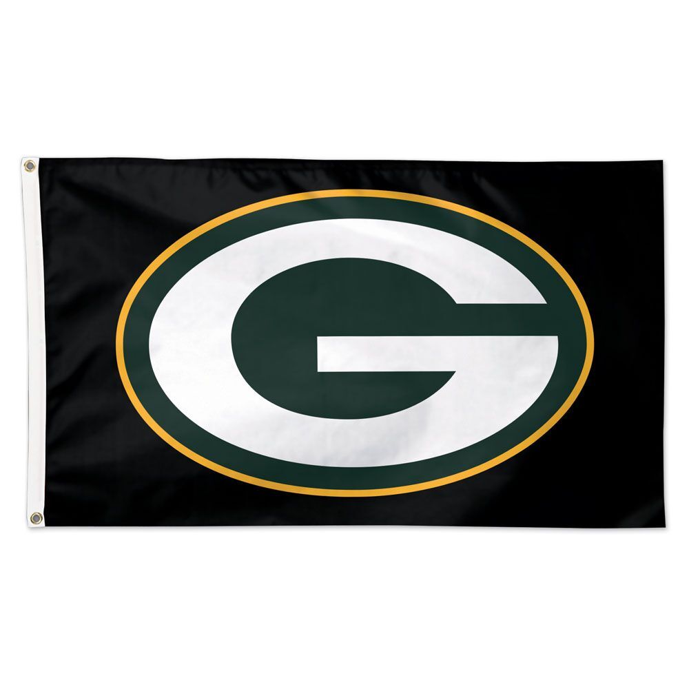 Флаг Green Bay Packers Deluxe 3 x 5 черный 6090₽
