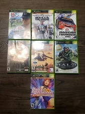 Lot Of 6 Xbox Games - Halo - Blitz The League, Nascar Thunder 2002 - Pga
