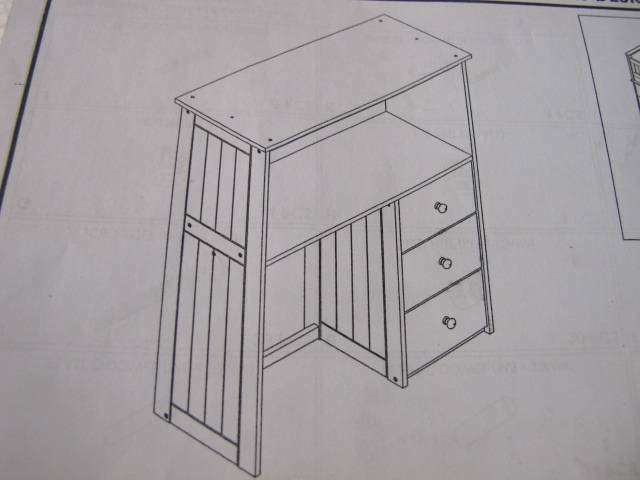 acme willoughby white loft bed