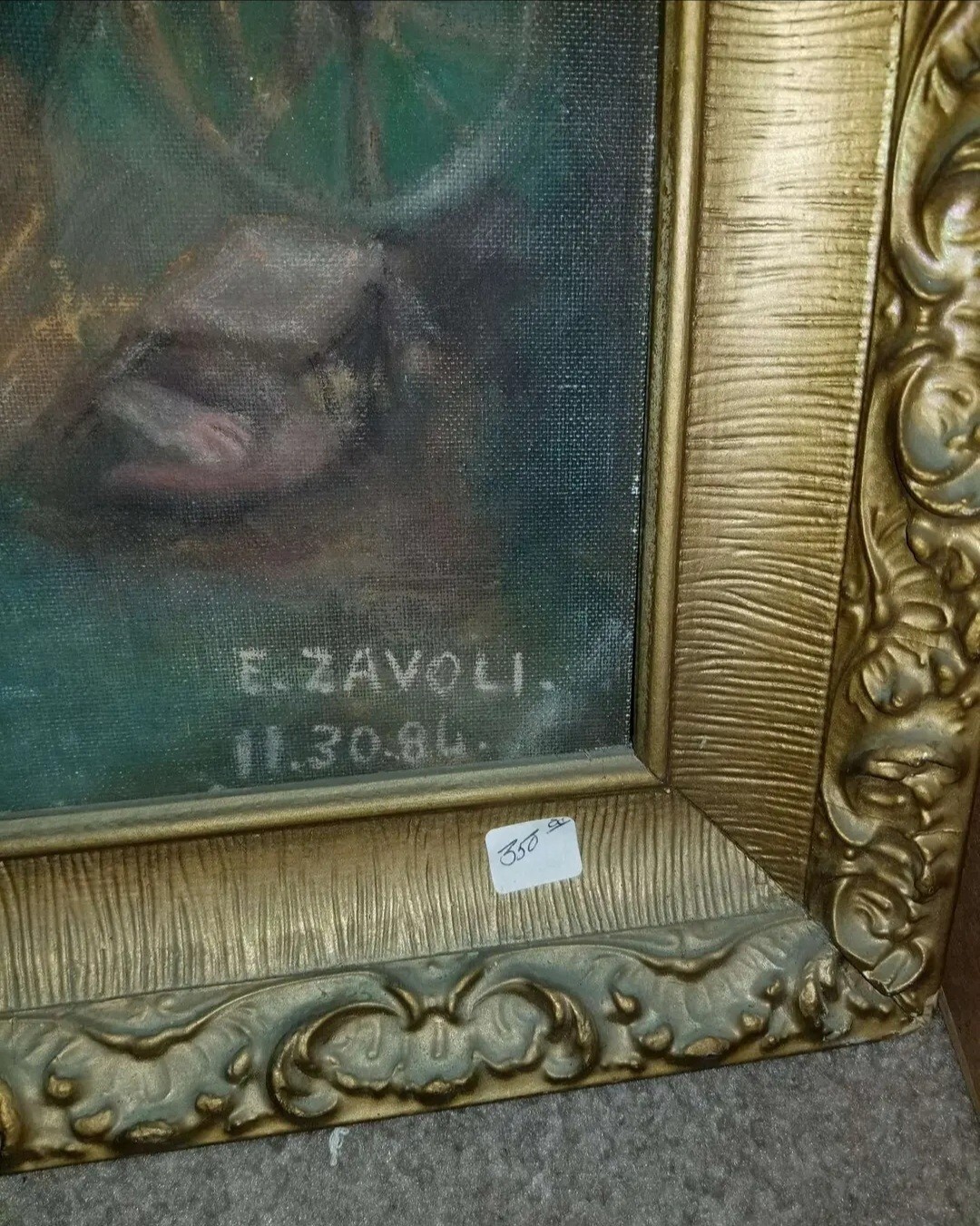 ZAVOLI Signed Vintage Painting eBay