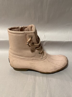 Sperry Top Sider Women’s Saltwater Duck Boots Pink/Blush Size 5M