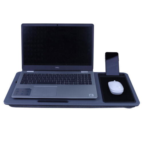 Multi Functional Lap/Cushion Table Desk Station w/Mouse Pad for Laptop/Computer - Photo 1 sur 5