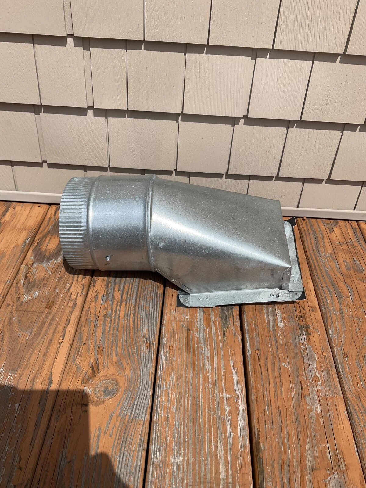 HVAC Duct 7” round stick on top  take off with damper