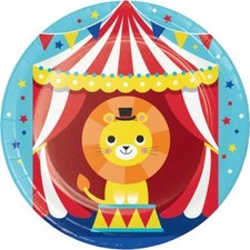Circus Party 7 Inch Paper Plates 8 Pack Birthday Party Tableware Decorations