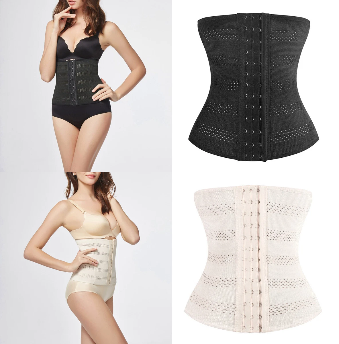 Corset Body Shaper Women Underbust Slimming Waist Trainer Shapewear Plus  Size UK