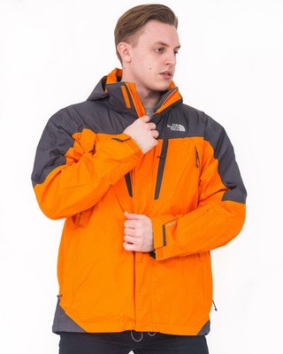 north face burnt orange jacket