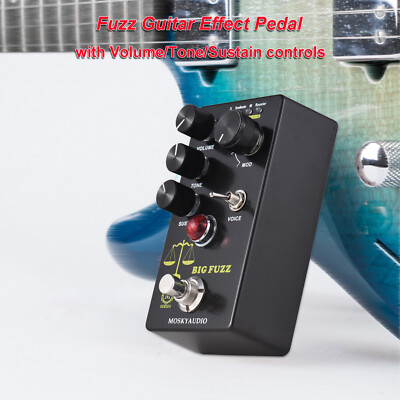 MOSKYAudio BIG FUZZ Digital Guitar Effect Pedal 4-Mode Selection