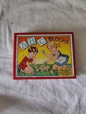 Vintage Hermann Eichhorn ABC Blocks Puzzles Fairy Tales Made In Germany