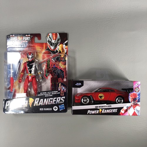 Power Rangers Dino Fury Red Ranger & Jada 2009 Nissan GT-R R35 Gift Set - Picture 8 of 12