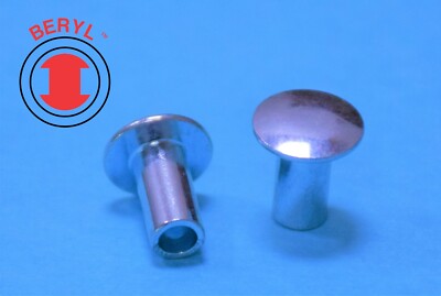 THTR964140, Stainless Steel Truss Head Semi-tubular Rivets - 9/64''X1/4'' - 100pcs