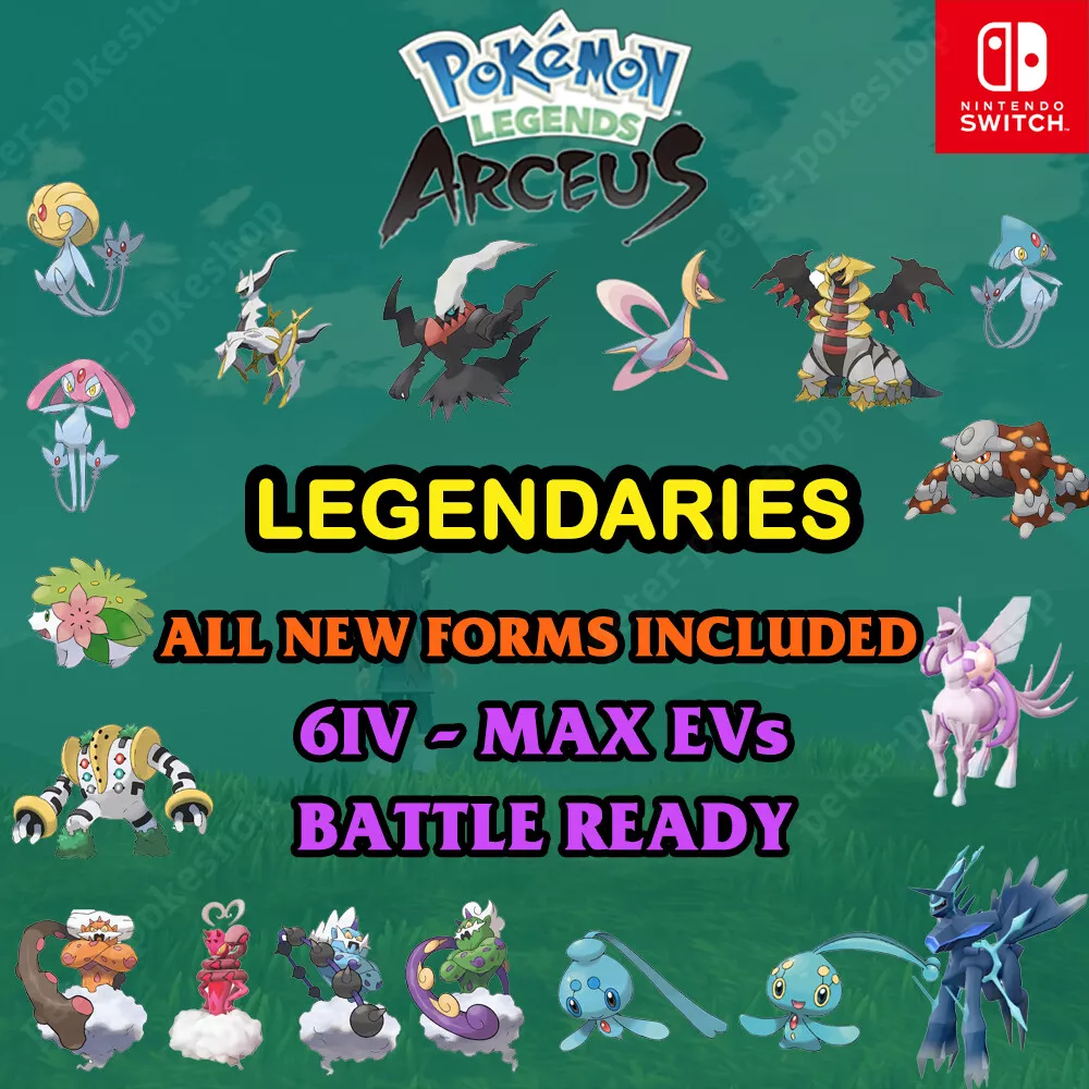 Pokemon Legends Arceus All Legendary Pokemon