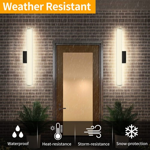LED Lange Wandleuchte Lampe Führte Wandlampe Innen- und Außen Beleuchtung Modern - Bild 2 von 25