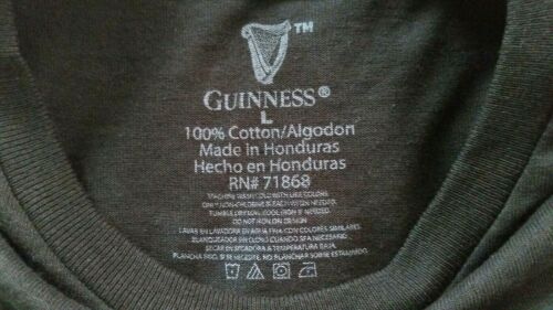 Nueva Camiseta Guinness Cerveza para Hombre Grande Negra Gráfica M12 - Imagen 5 de 5
