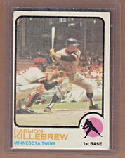 1973 TOPPS #170 HARMON KILLEBREW See Pics Make Offers! Cut Error, way Off Center