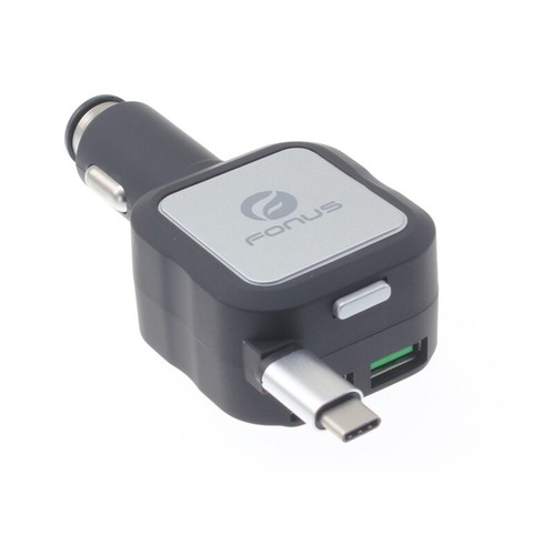 Galaxy A50 A20 S9+ S10+ Leather Case Belt Clip Holster, Retractable Car Charger - 第 5/10 張圖片