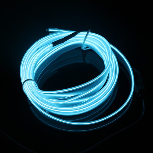 Tira de neón de luz decorativa interior coche luz verde transparente 2m LED El Line  - Imagen 17 de 19