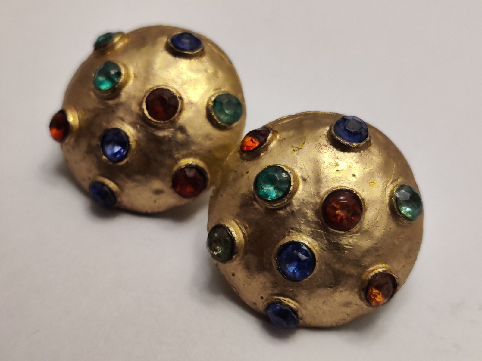 Atomic Space Age Sputnik Earrings Multicolored St… - image 1