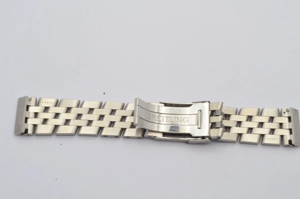 Banda piloto Breitling 22 mm 372A para Chronomat Evolution vintage mate Foto 2 de 2