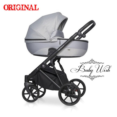 RIKO NANO PRO BABY STROLLER PRAM 3in1 CARRYCOT + PUSHCHAIR + CAR SEAT - Picture 11 of 32