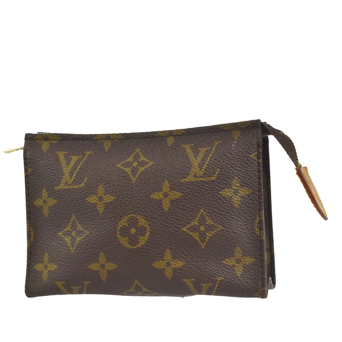 LOUIS VUITTON Poche Toilette 15 Clutch Pouch Bag Monogram Leather M47546  66SG182