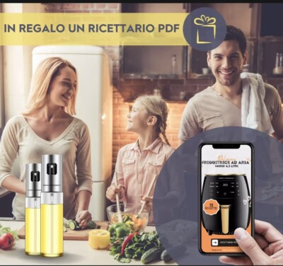 2 pezzi 450 ML olio spruzzatore e dispenser 2 in 1, olio d'oliva Dispenser Pourer per, cucina, friggitrice, insalata, barbecue