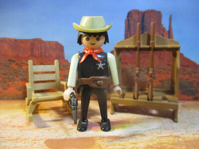 Figurine PLAYMOBIL 4012 – Indien Chef Cheyenne – Vintage Western