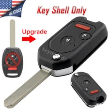 Upgrade Flip Key Fob Case 3B for Honda Fit  2007 2008 2009 2010 2011 2012 2013