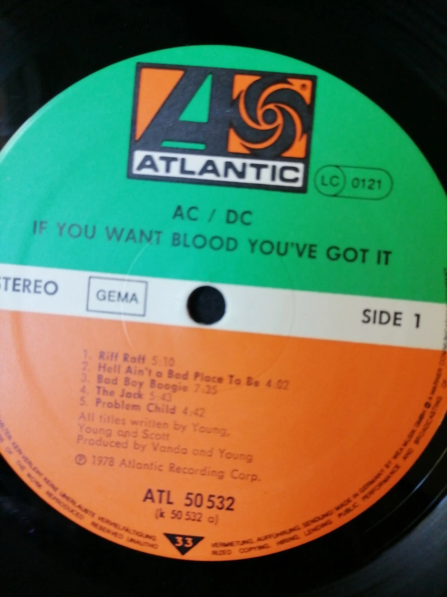 AC/DC – If You Want Blood You've Got It LP VG/VG