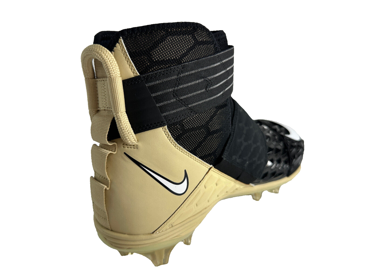 Nike Force Savage Elite 2 Football Cleats Black Gold Men’s Size 15 BV3962-011 NIKE FORCE SAVAGE ELITE 2 BLACK GOLD FOOTBALL CLEATS BV3962  main image 2