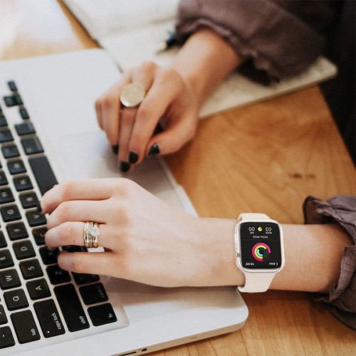For Apple Watch Series 7 45MM Case Cover+3D Full Tempered Glass Screen Protector - Picture 69 of 74