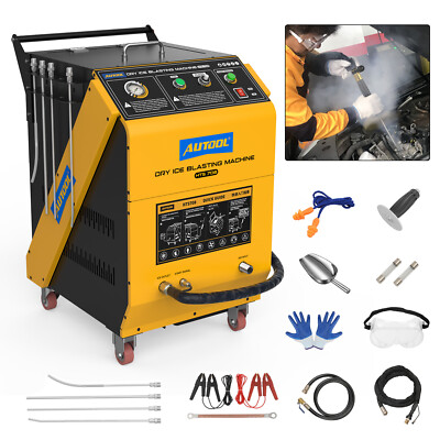 AUTOOL  HTS708 Dry Ice Blasters Cleaner Car Dry Ice Blasting Cleaning Machine